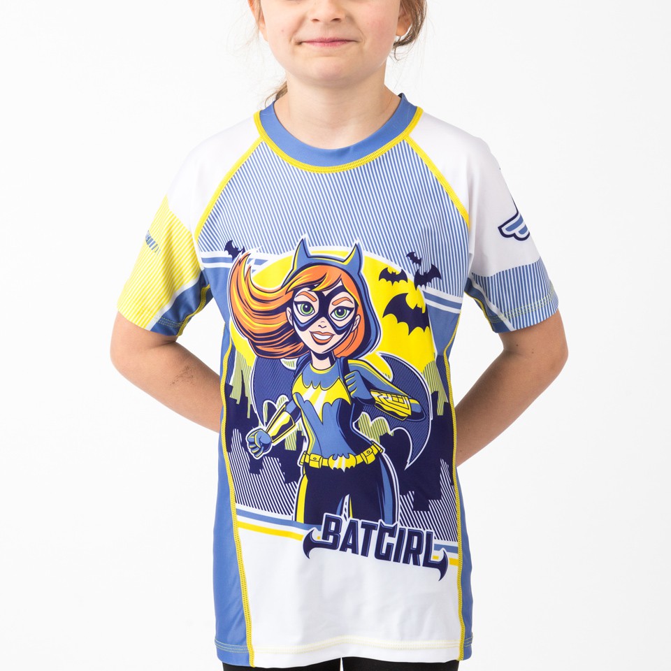 Batgirl Kids Rash Guard- Short Sleeve
