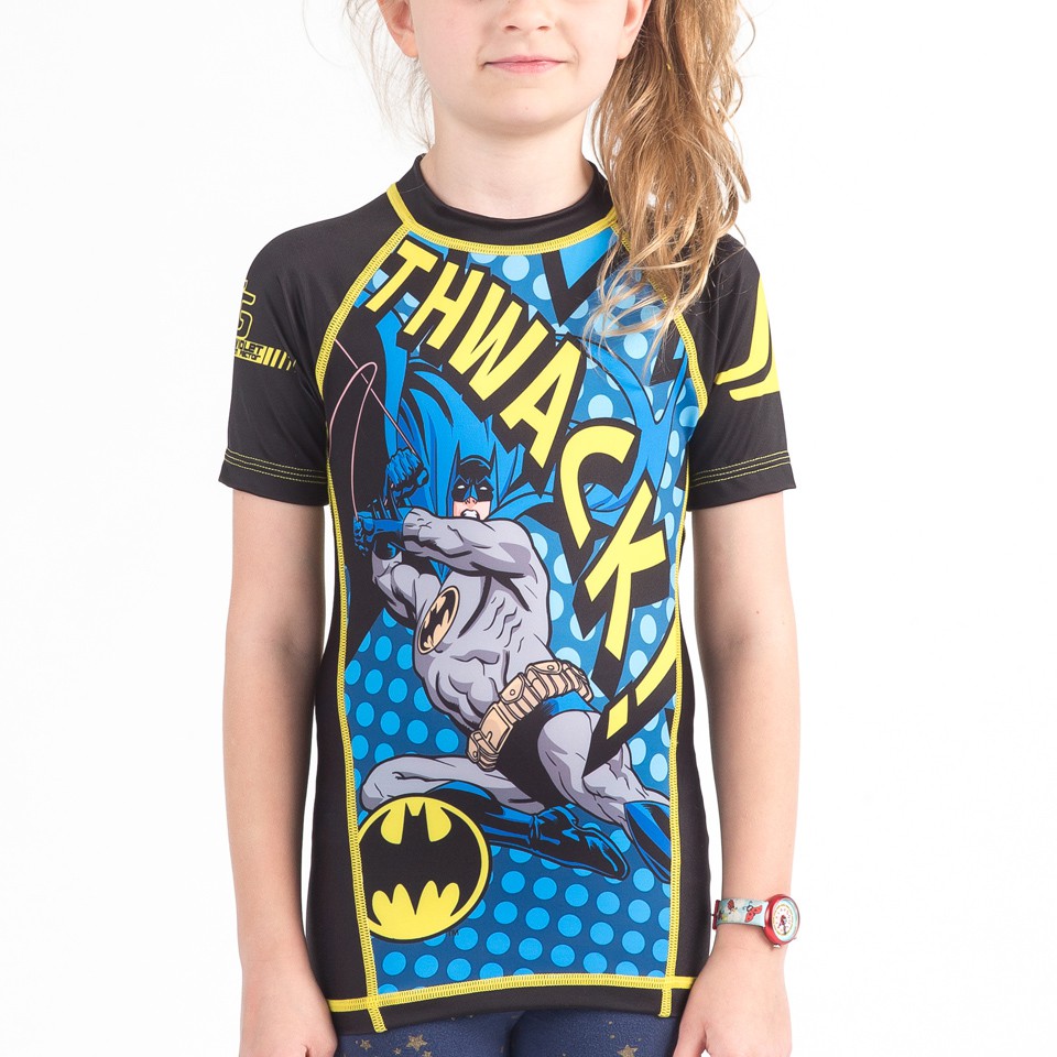 Batman Thwack Kids Rashguard- Short Sleeve
