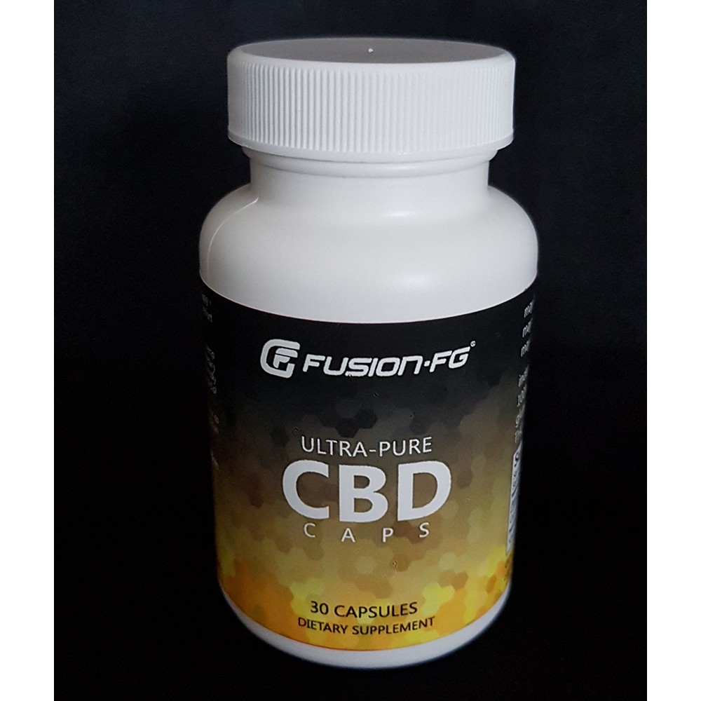 Fusion Fight Gear Ultra-Pure CBD Caps- 30 count (25mg) Sports Supplement