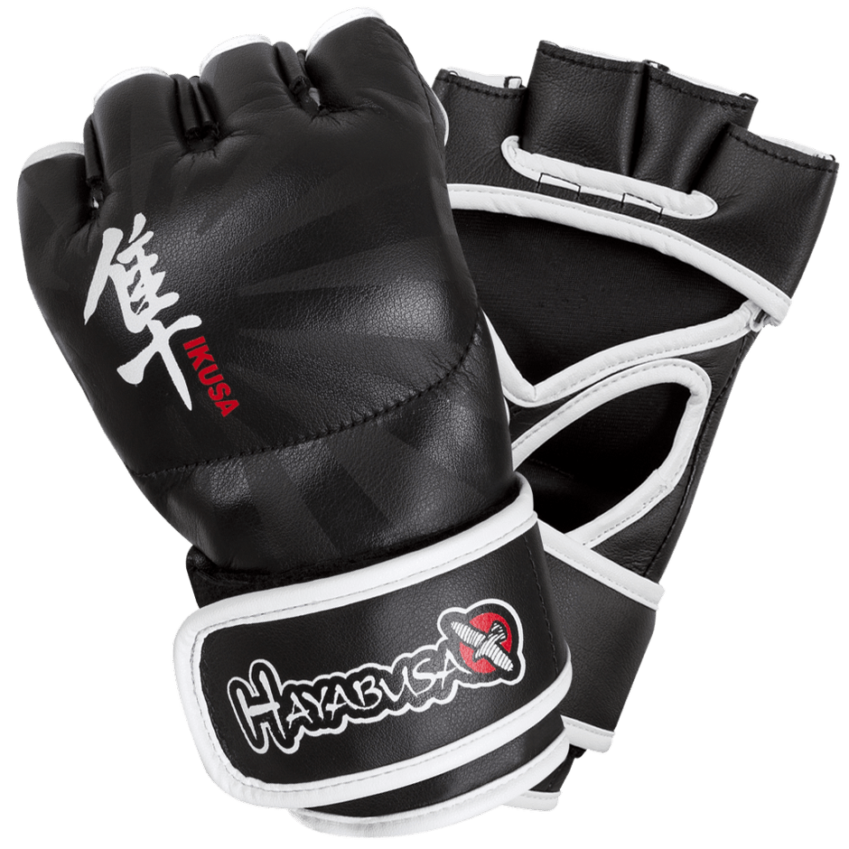 Hayabusa Ikusa 4oz MMA gloves- Black- Size Small 