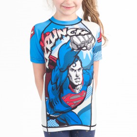 Superman Krunch Kids Rashguard- Short Sleeve