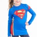 Superman Logo Kids Rashguard- Long Sleeve