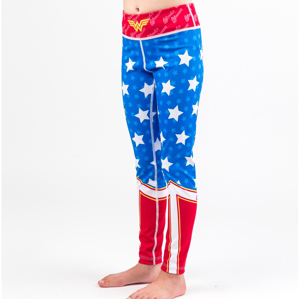 Fusion Fight Gear Wonder Woman Spats Leggings Compression Yoga Pants Tights 
